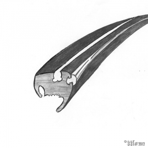 Windshield seal, deluxe