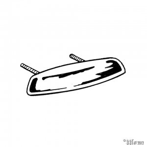 Empi glove box door pull