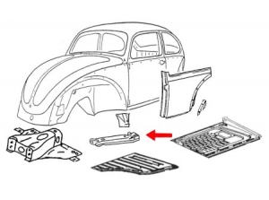 Heaterchannel front, left