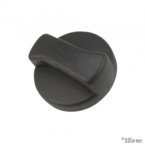 Oil filler cap, black plastic