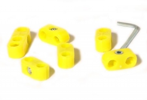 Spark plug wire retainers yellow