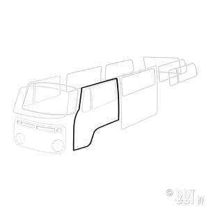 Door seal, left,