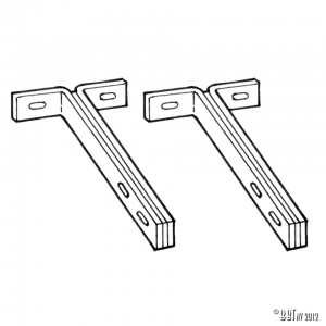 Bumperbrackets, front as pair