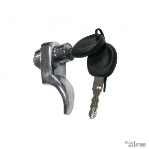 Rear hatch lock, chrome