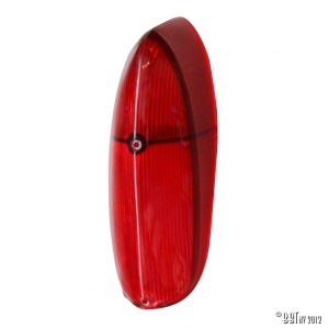 Tail light lens, USA-model, fully red, each