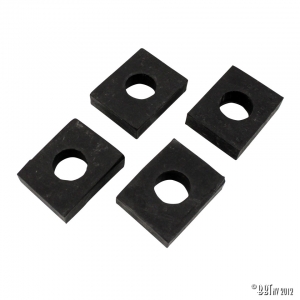 Shock pad between body and chassis, 10 mm 4 pieces
