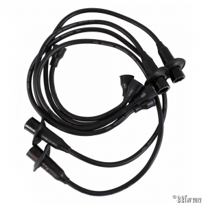 Spark plug cables black