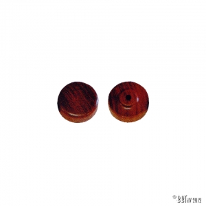 Rose wood radio knob set